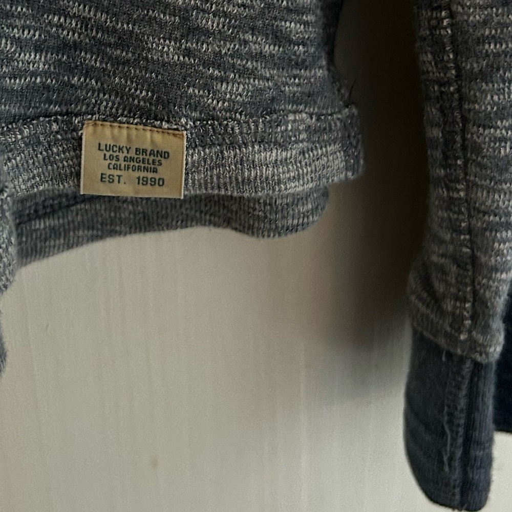 Lucky Brand Men’s XL Long Sleeve Vintage Henley Pullover - Picture 9 of 12